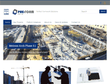 Tablet Screenshot of preform.co.za
